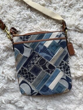 Coach Denim Patchwork‎ Crossbody